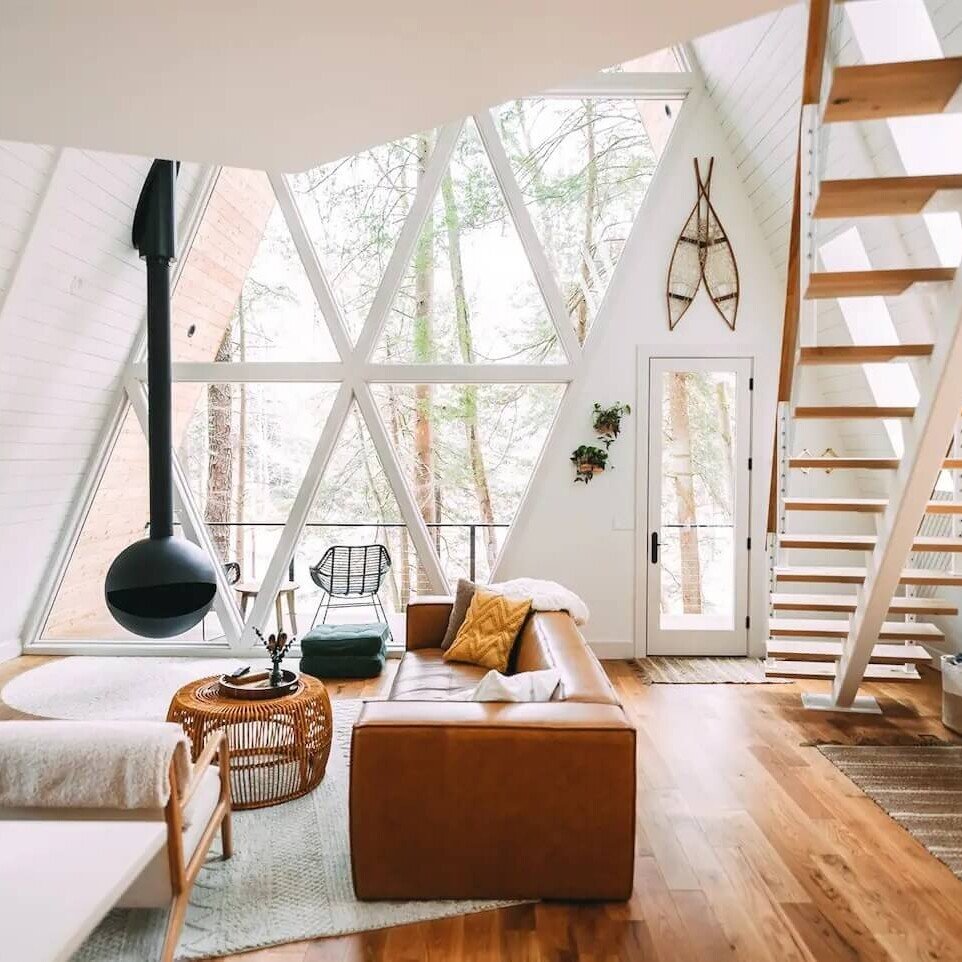A frame indoor front view